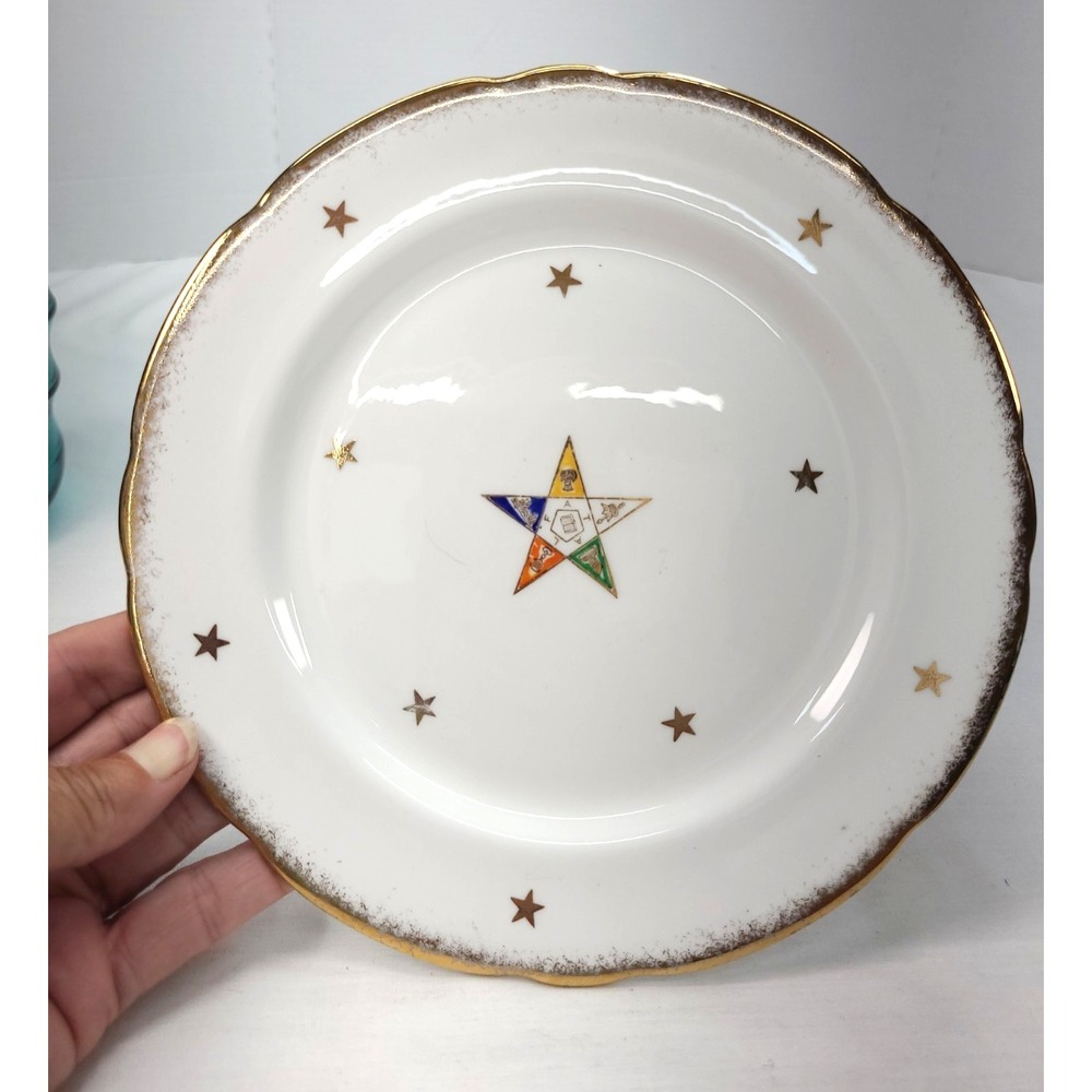 Masonic Order of the Eastern Star OES Royal Stafford Bone China Dessert Plate